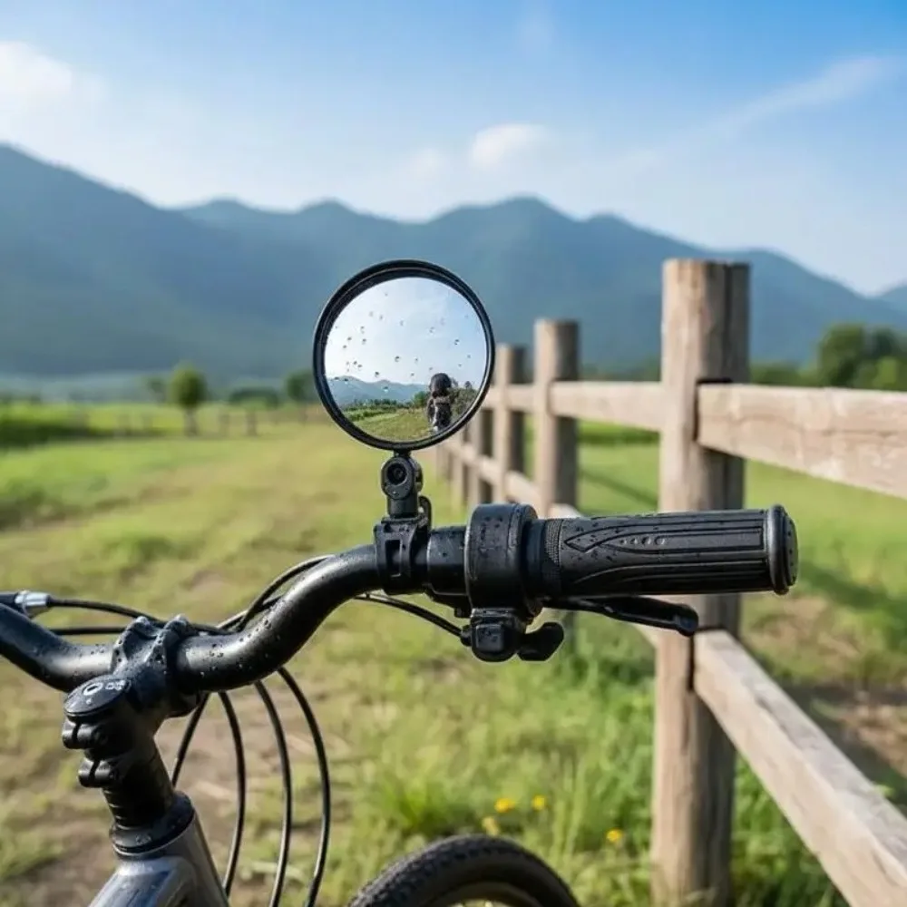 360 Degree Rotatable Adjustable Electric Scooter Rearview Mirror HD Glass for E-Scooter Modification Upgrade Parts
