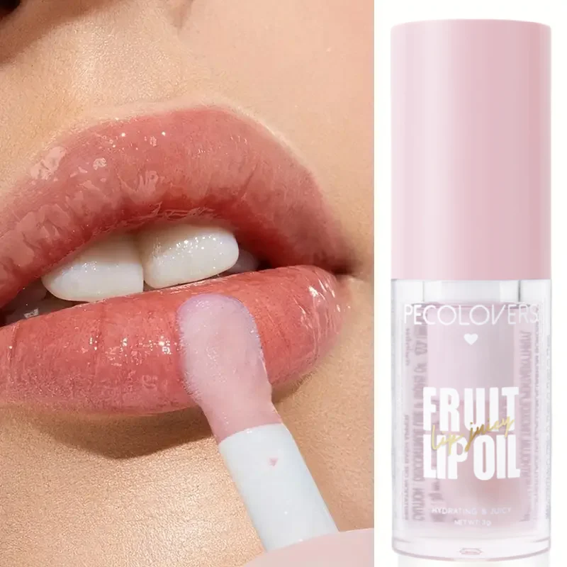 Crystal Lip Oil Transparent Moisturizing Clear Plumping Lip Balm Brighten lip Long Lasting Lip Gloss Makeup