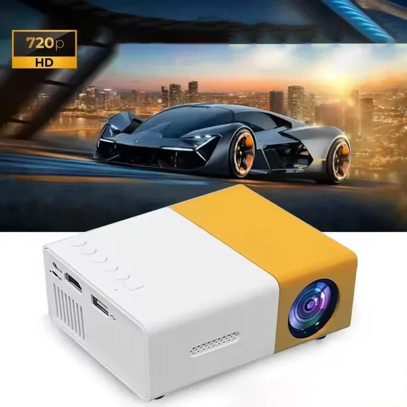 YG300 Mini portátil LED al aire libre Mini HD 1080P proyector móvil proyector para niños Ultra-claro HDMI Mini proyector portátil