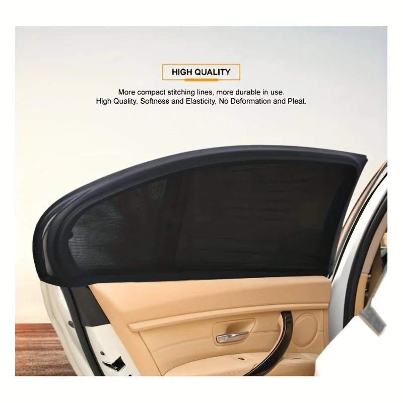 

Car Window Mosquito Screen Net Cover Heat Insulation Sunshade Ventilation Self Driving Tour Vehicle Bug Mesh Auto Accessories
