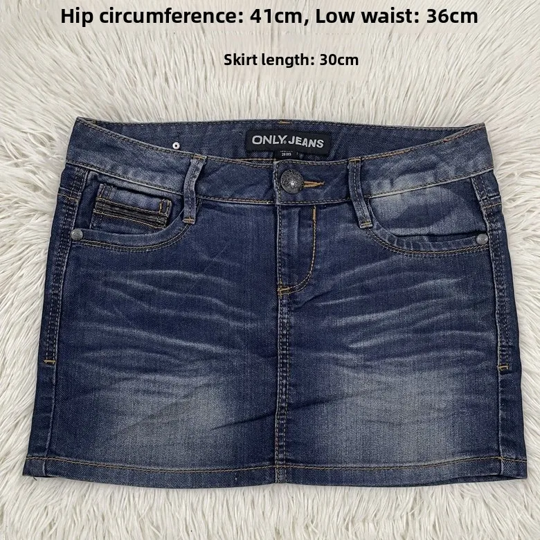 Niedrige Taille American Sle Vintage Denim Rock Punk Y2K Millennium Harajuku Spicy Girl Deserted Street Ort Rock für Mädchen