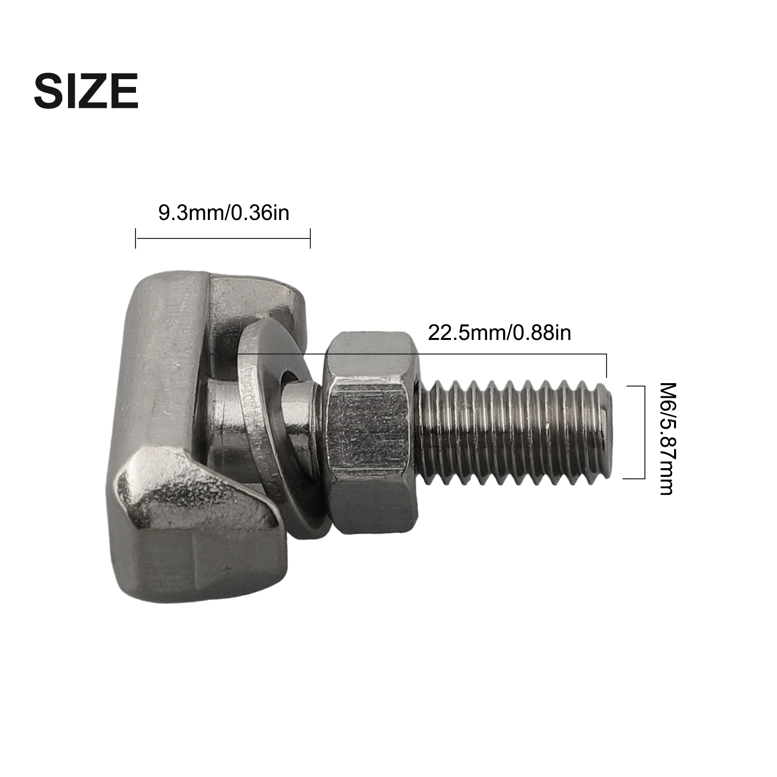 Accessories T Bolt Screw Home Engineering Long Lasting Optimal Performance Precision Reliable Stainless Steel Terminal Versatile