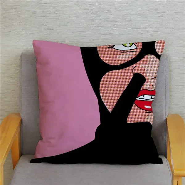 Sofa Home Decor Pillowcase Funny Superhero Daily Life Print Cushion Cover