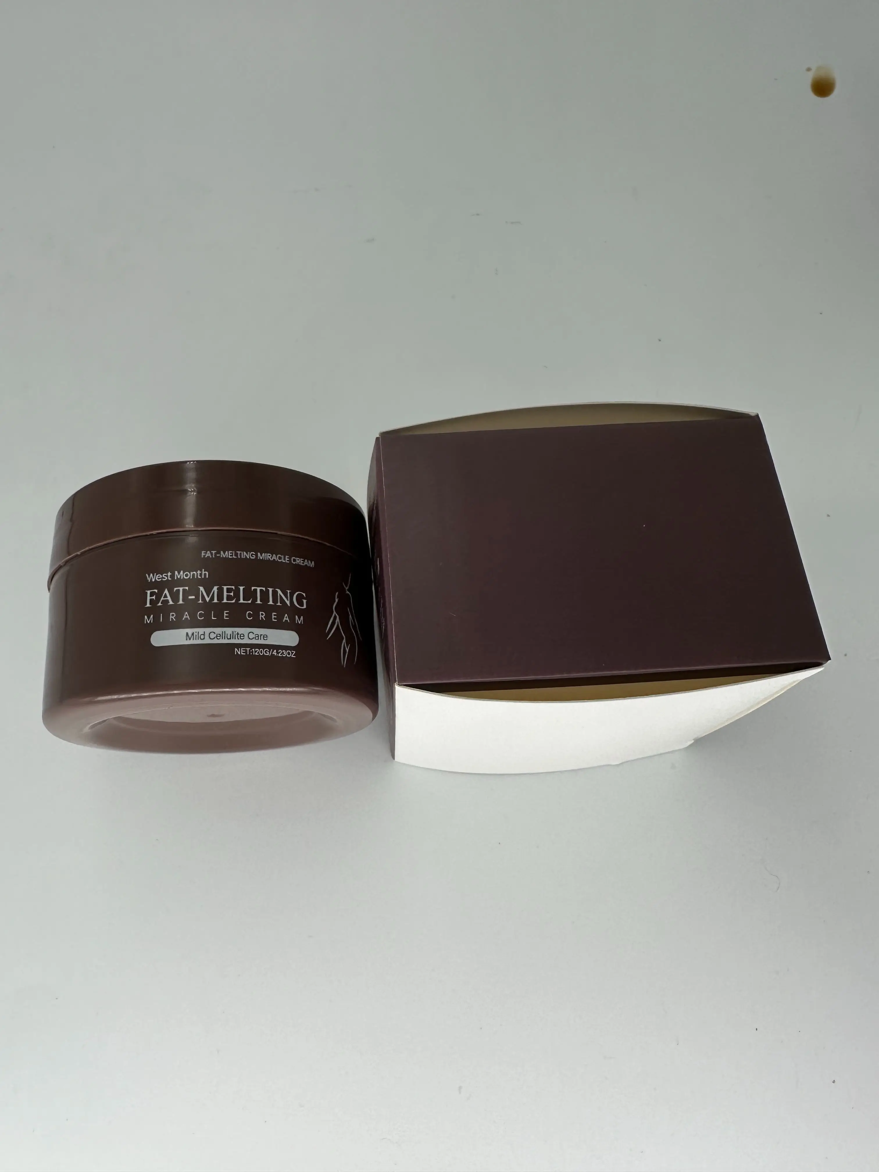 ครีมมิราเคิลละลายไขมันเดือนตะวันตก - ทรีทเม้นต์ต่อต้านเซลลูไลท์สําหรับผิวกายกระชับสัดส่วนและปรับสี มอยเจอร์ไรเซอร์กระชับสัดส่วน - 120g/4.23oz