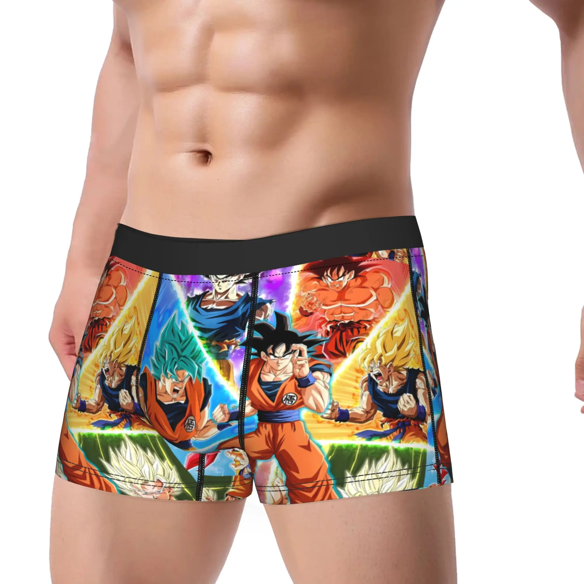 D-Dragon B-Ball 3D Japanese Anime Underwear  Print Trunk High Quality Males Panties Sexy Soft Boxer Brief Birthday Gift