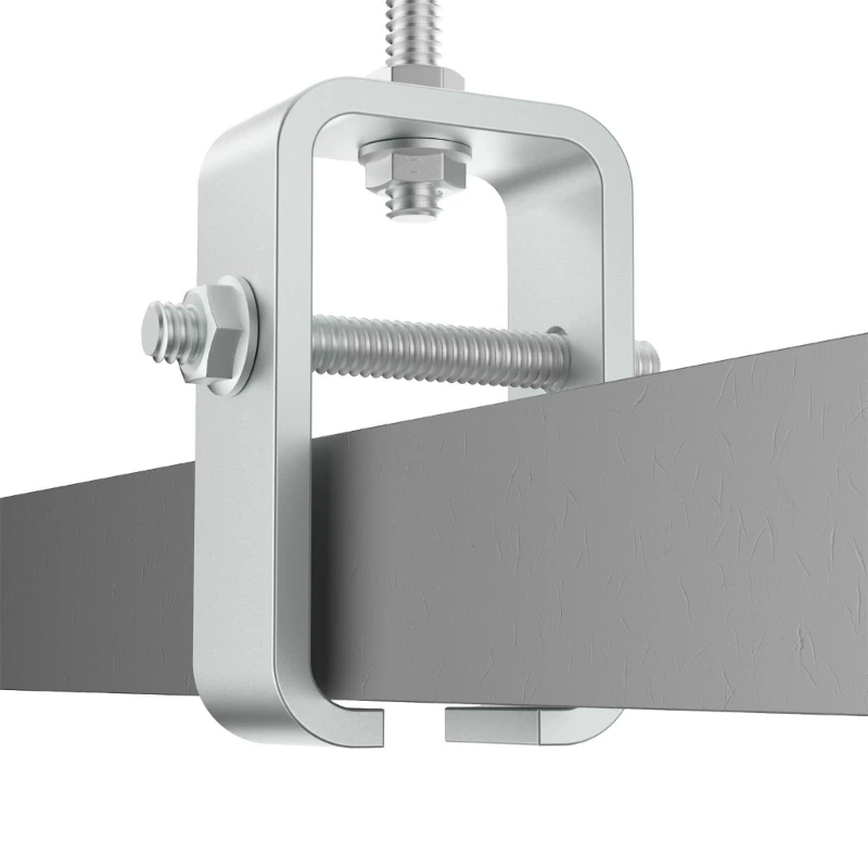 4pcs strong stay Channel parenthesis For 1 5/8 Inch Track 1300 Pound Capacity Silver Finish permanent high quality
