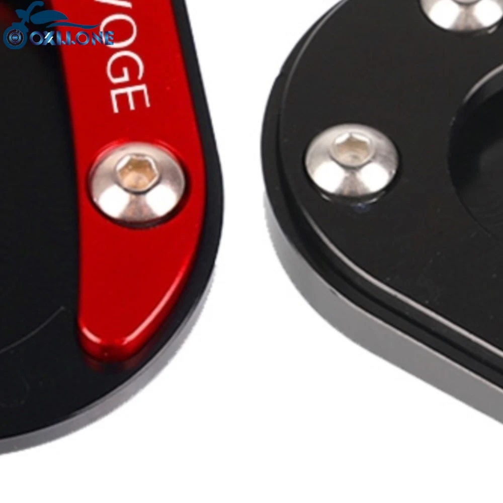 

For Loncin VOGE 300DS 300AC 300RR 300R 300 DS AC RR R Motorcycle Kickstand Foot Enlarger Side Extension Pad Stand Support Plate