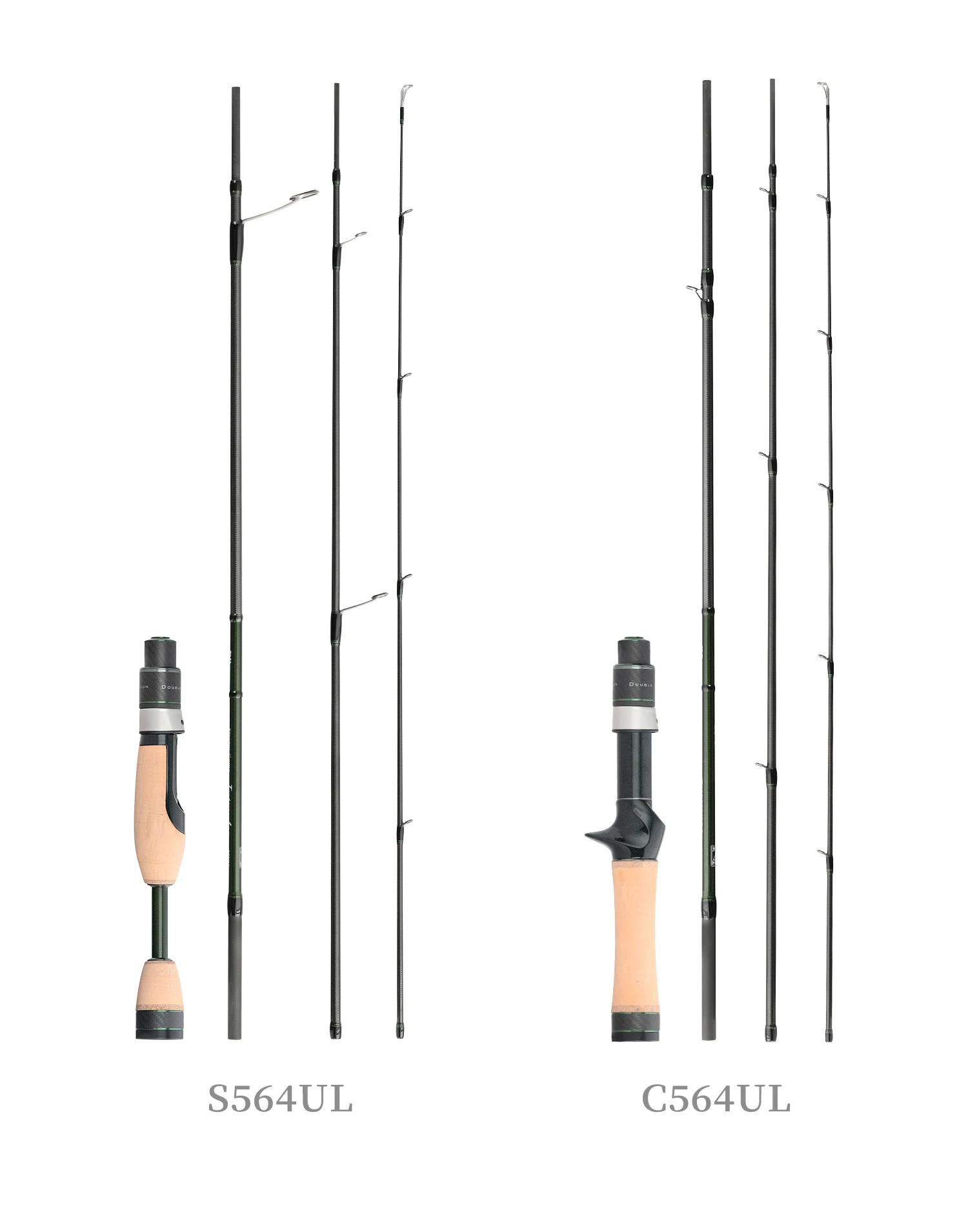 TSURINOYA INTRUDER 1,6/1,68/1,8/1,98m 5-teilige tragbare Spinn- und Casting-Angelrute für Forelle, Barsch, Bergbäche, packbare Rute – Detail 11