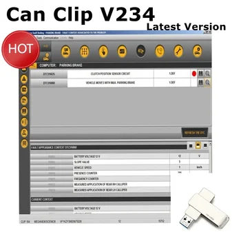 2024Hot sale!Latest software Can Clip V234 Renault Can ClipOBD2 diagnostic software + Reprog V191 + Dialogys V4.72 link