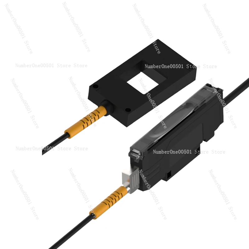 Optical Fiber Frame Type Reading Sensor, Alta Velocidade, Blanking, Contando Detection Sensor, Detecção de Objetos Pequenos, Dead Zone Free Moment, WindowSwitch