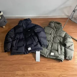 Winter japanische winddichte wasserdichte reißfeste WTAPS Daunenjacke High Street Fashion einfache warme Wtaps Kapuzenjacke Männer Frauen