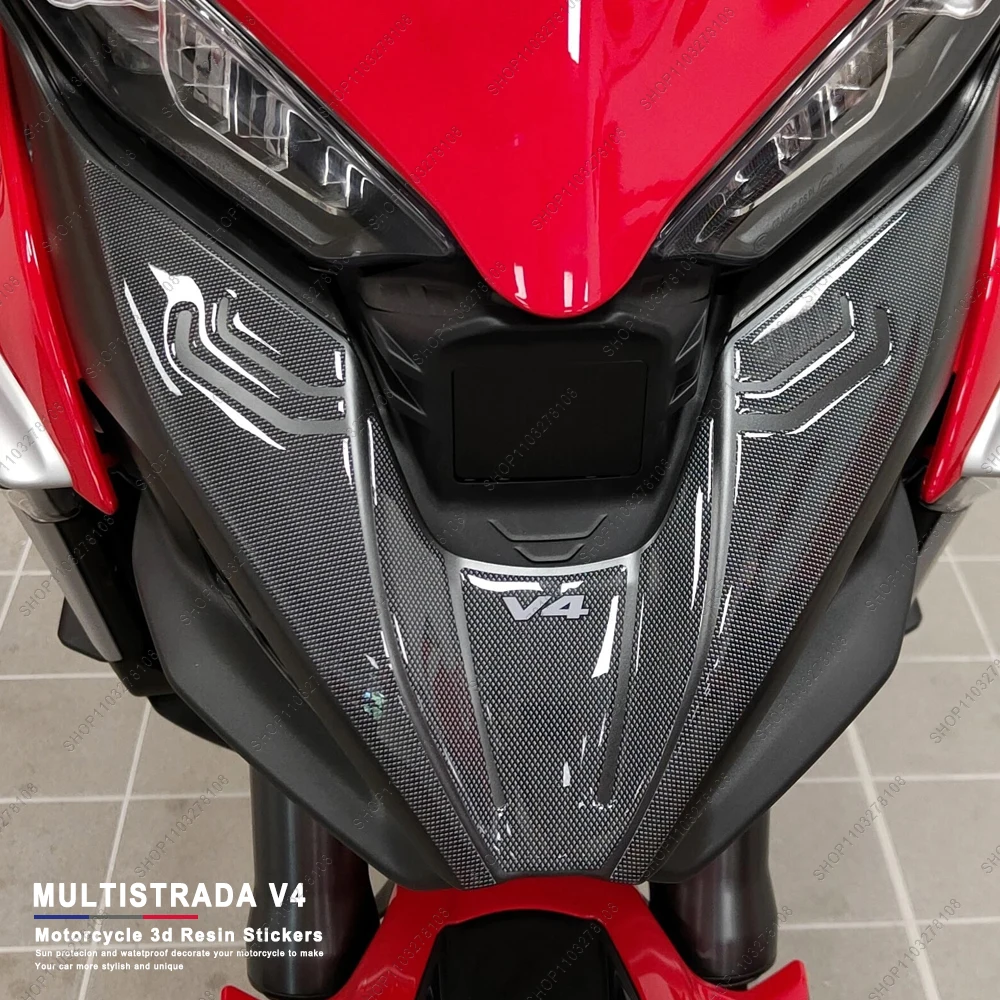 

Motorcycle 3D Stickers Front Mouth Protections For DUCATI MULTISTRADA V4 2021
