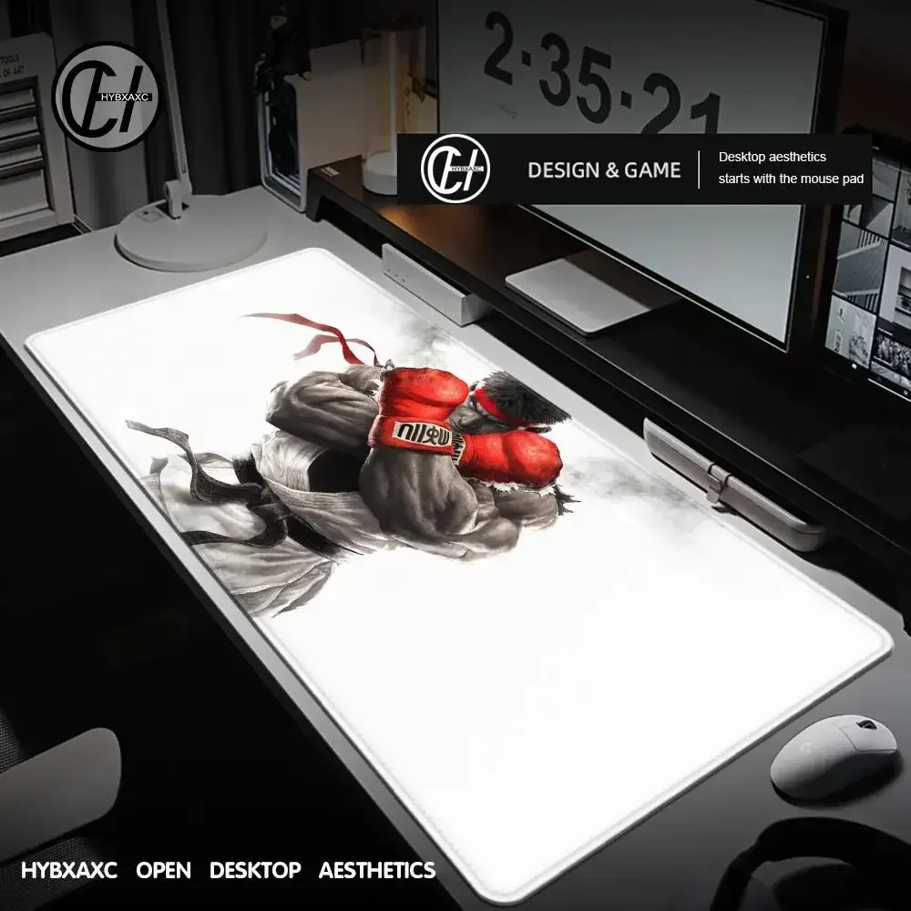 Rua lutador mousepad de borracha xxl dos desenhos animados anime gaming mouse pad teclado tapetes de mesa acessórios para pc mouse tapete