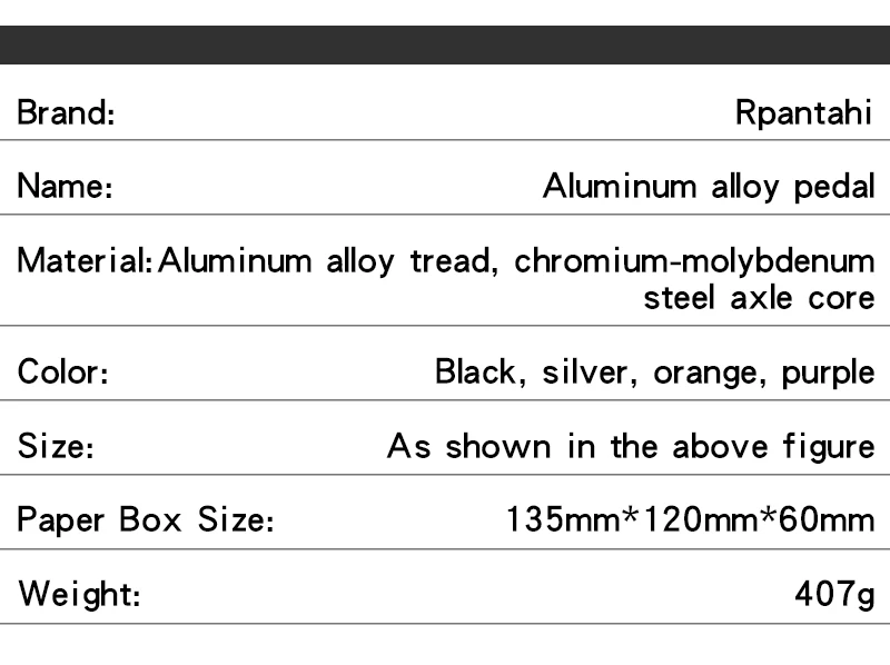 Rpantahi Mountainbike-Pedale: Ultraleichte Aluminiumlegierung, Speed Drop XC Offroad Anti-Rutsch-Pedale – Detail 3