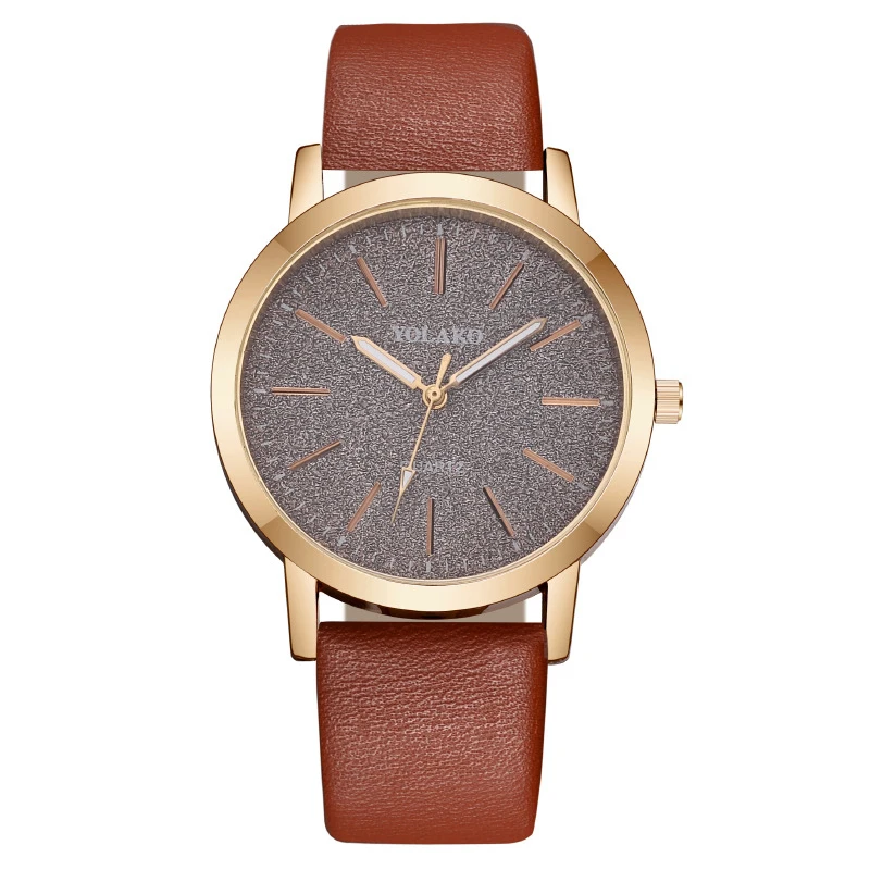 Exquisite And Elegant Watch Women's Watch Fashionable Matte Dial Quartz Watch Casual Leather Strap Women's Dress Wristwatch 2026