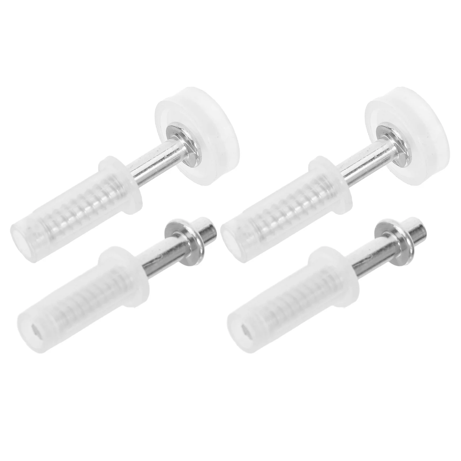 

4Pcs Folding Closet Door Hardware Kit Bi-Fold Door Roller Pivot Replacement Set for Wardrobe Cabinet Silent Smooth Sliding