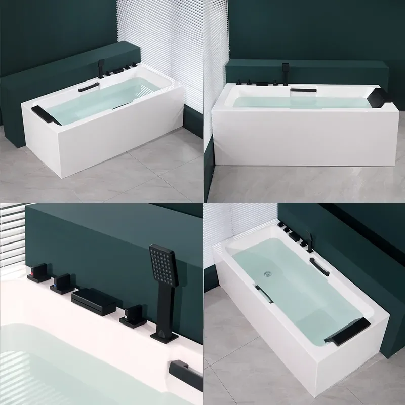 For Bathtub Household Acrylic Independent Seamless Thickened Hotel Integrated Molding Factory Direct Sales