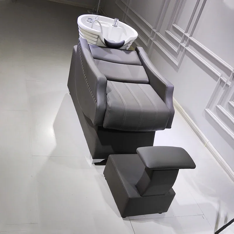 Barber Shop Luxury Shampoo Chairs Nordic Massage Hair Salon Shower Shampoo Bed Hair Salon Salon Furniture Silla Peluqueria FYSC