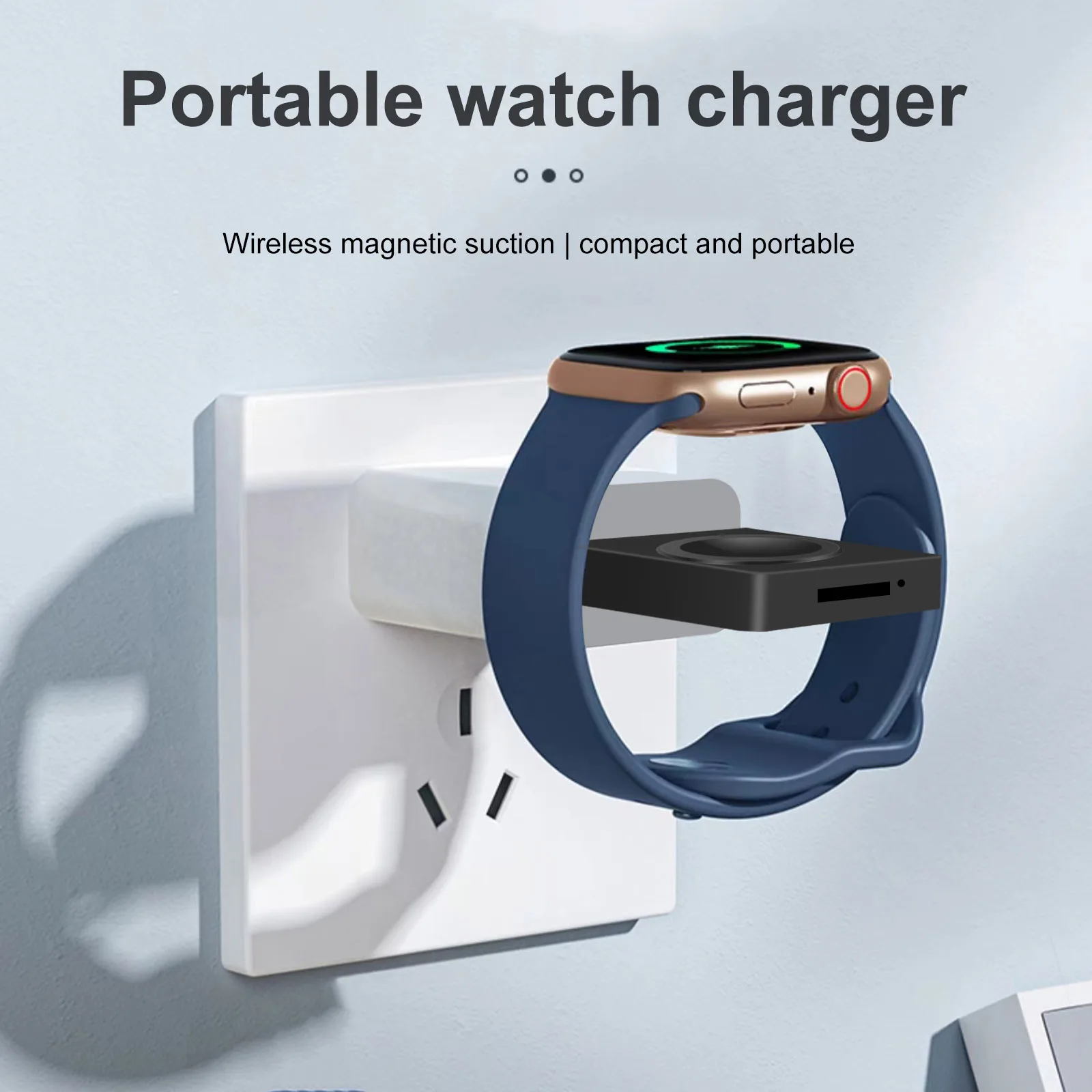 クイックマグネティックワイヤレス充電器,Apple Watch,ポータブル充電ステーション,ドックアダプター,iwatch,9, 8, 7, 6, 5, 4, 3,se,ultra用