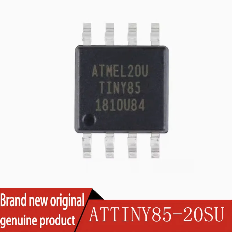 Brand new original genuine SMT ATTINY85-20SU ATTINY85 SOIC-8 8KB 20MHz 8-bit microcontroller