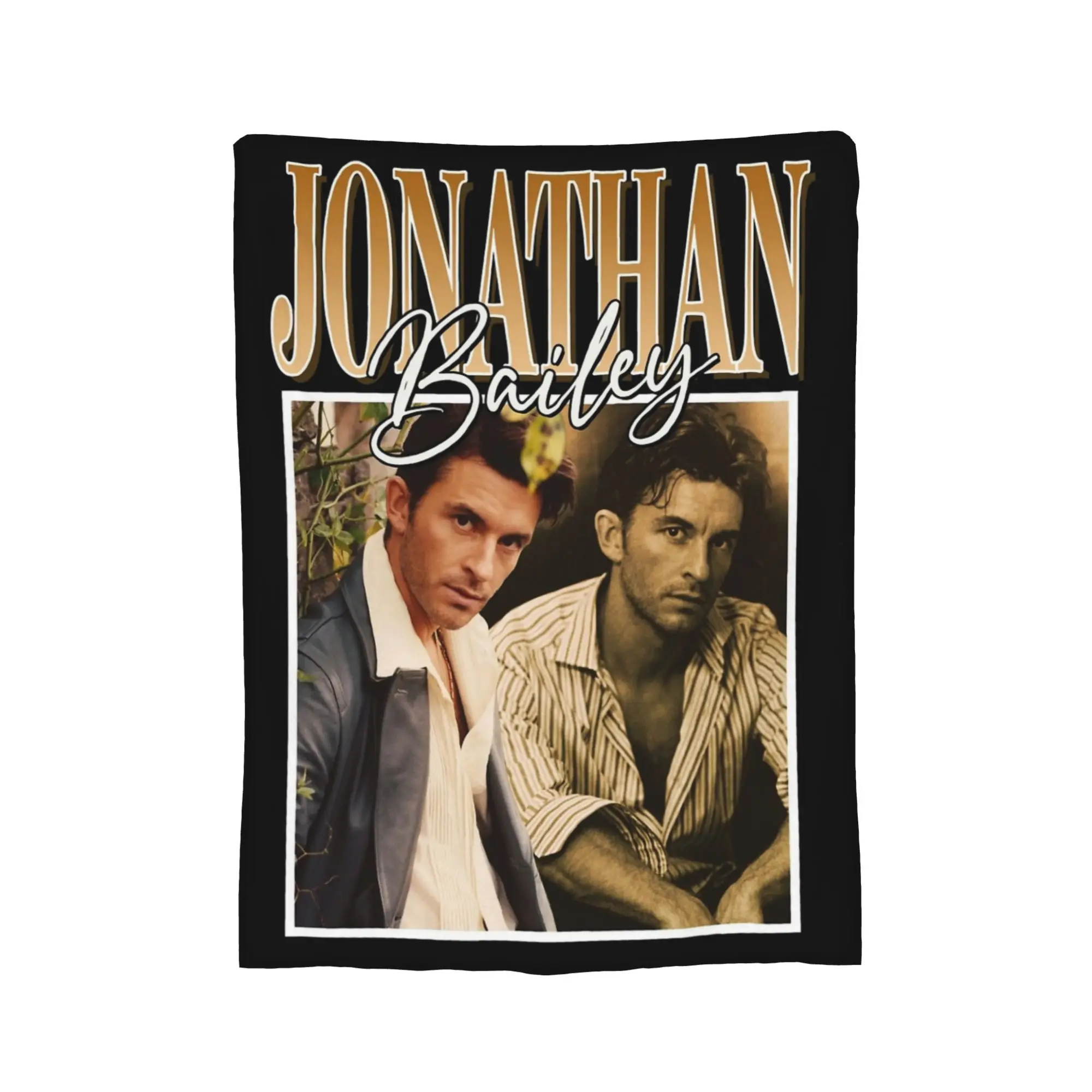 Koc Jonathan Bailey, flanela, tekstylia dekoracyjne, przenośny, super ciepły pled do domu, podróży, narzuta na łóżko.