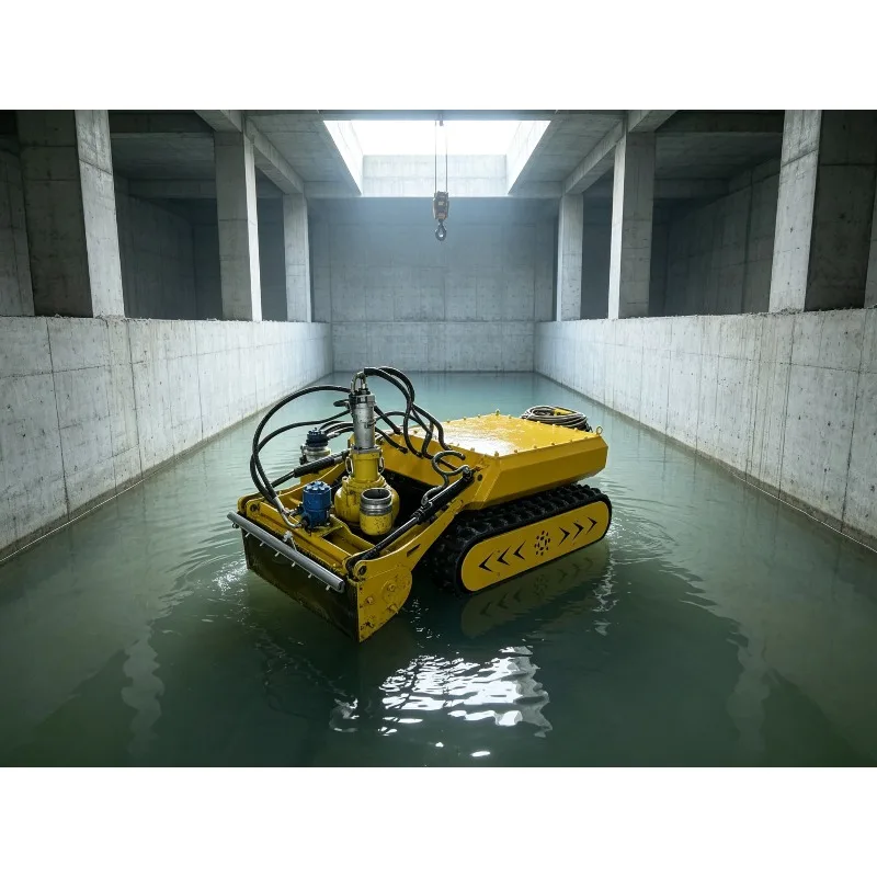 pipe cleaning robot Crawler Dredging Robot Sand Dredge Machine Suction Dredger Jet Suction Dredger for River Dredging