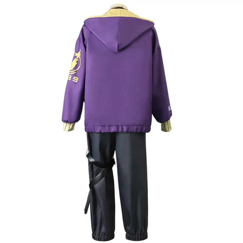 Shoto Shxtou Cosplay Anime VCosplay Costume Men Fancy Party Suit Wig Shoes Purple Jacket Halloween Carnival Uniform