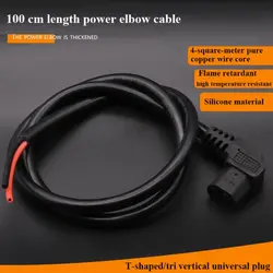 New Black Car Battery Plug 4 Styles Elbow Wire Power Cord Plug Electric Vehicle Bike