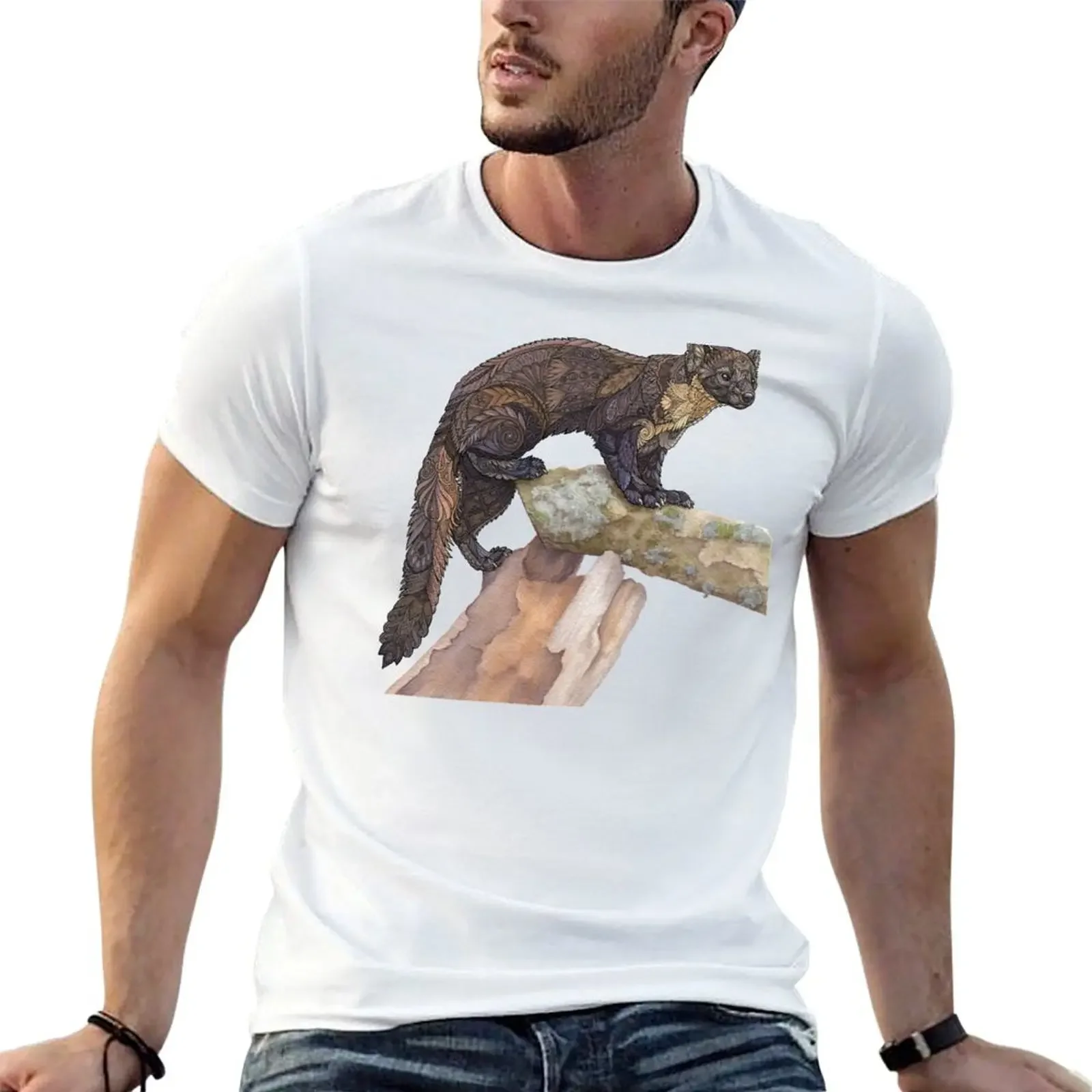 Pine Marten T-Shirt graphic tee shirt vintage clothes mens t shirts pack