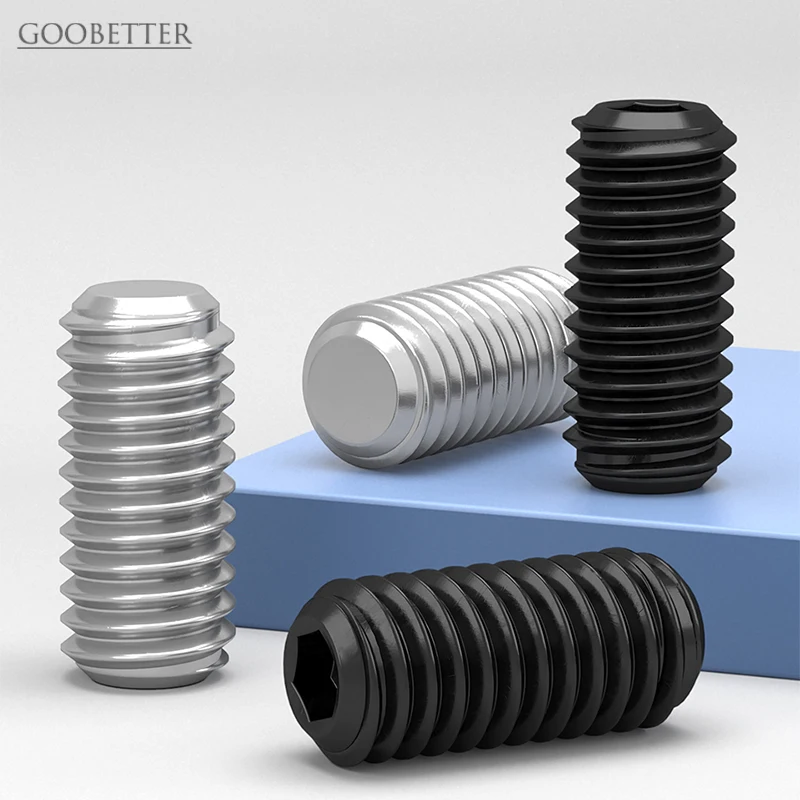 

304 Stainless Steel Set Screw 12.9 Grade Hex Socket Cup Point M2 M3 M4 M5 M6 M8 M10 M12 M14 M16 Grub Screw