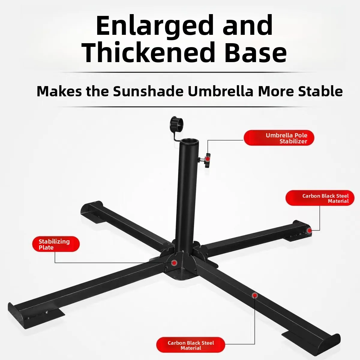 portable-adjustable-metal-umbrella-stand-cross-stack-retractable-extended-rustproof-black-precision-steel-bracket-windproof