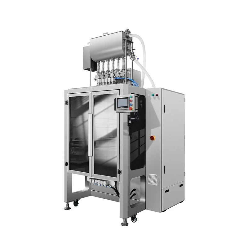 

High-speed cat strip packaging machine, three-sided sealing pet snack wet grain packaging machine