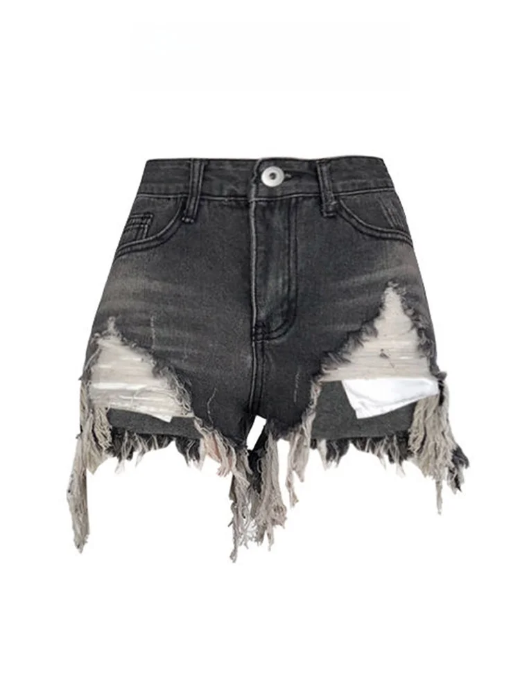 

Джинсовые лыжи с высокой талией, женские летние тонкие супер ультра-орты, шорты, широкие джинсы трапециевидной формы