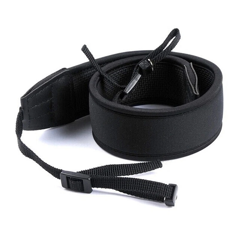 Universal Neck Shoulder Strap Belt Camera Shoulder Neck Straps Adjustable Thick Anti-slip Black Straps for Digital Camera