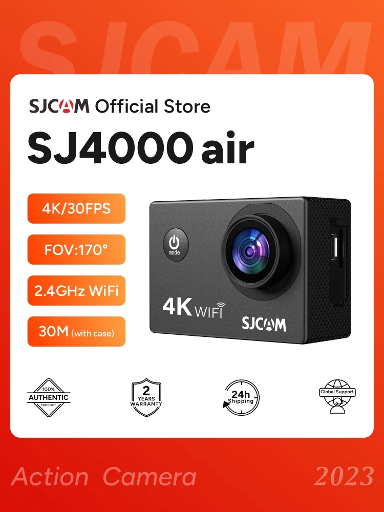 SJCAM SJ4000 Air Action Camera with 4K Video 30M Waterproof 2.4G WiFi Sports Camera Action Cam Sports Camera bicycle motorcycles