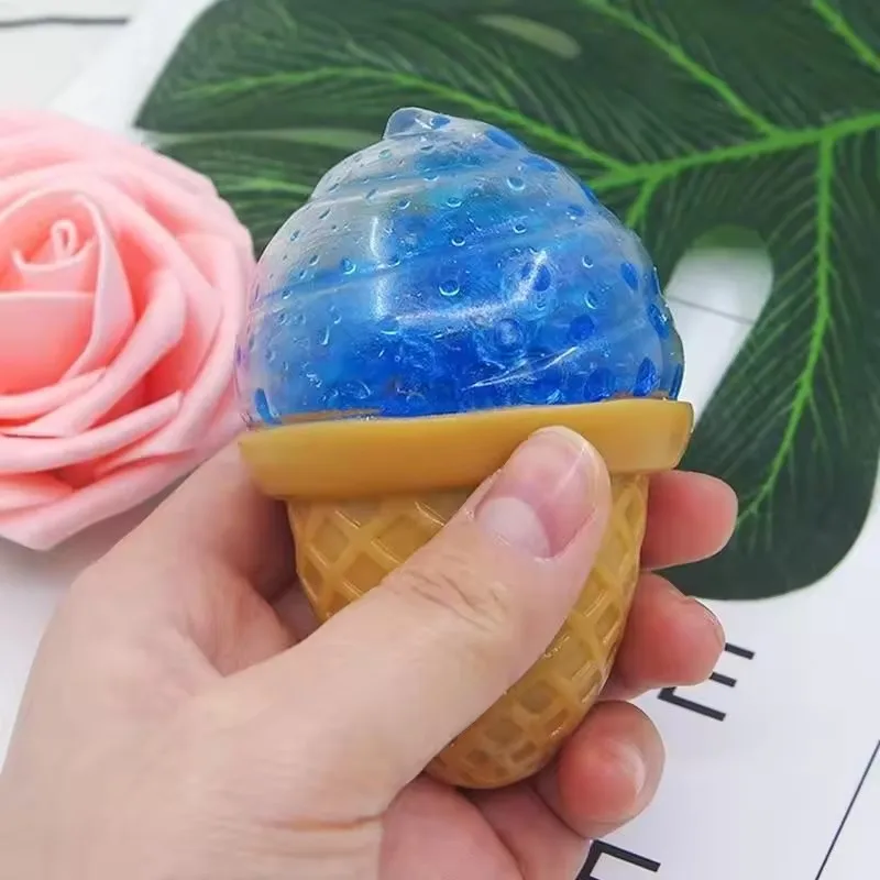 Eiskugel-Sensorikspielzeug zur Stress- und Angstlinderung, Fidget-Spielzeug, Eiscreme-Quetsch-Dekompressionsspielzeug für Erwachsene – Detail 10