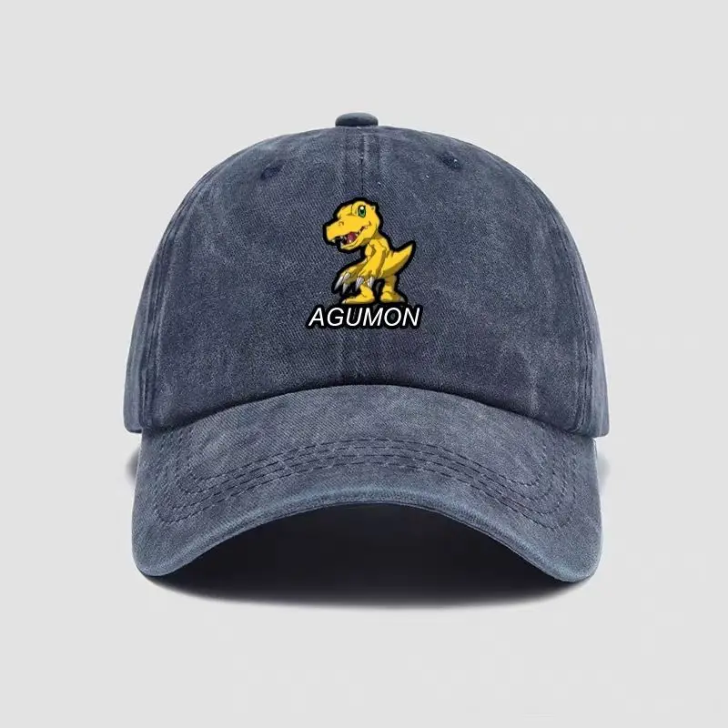 Agumon Hat Gorra de béisbol Gorra de pico de pato unisex de moda Sombrero para el sol de dibujos animados al aire libre