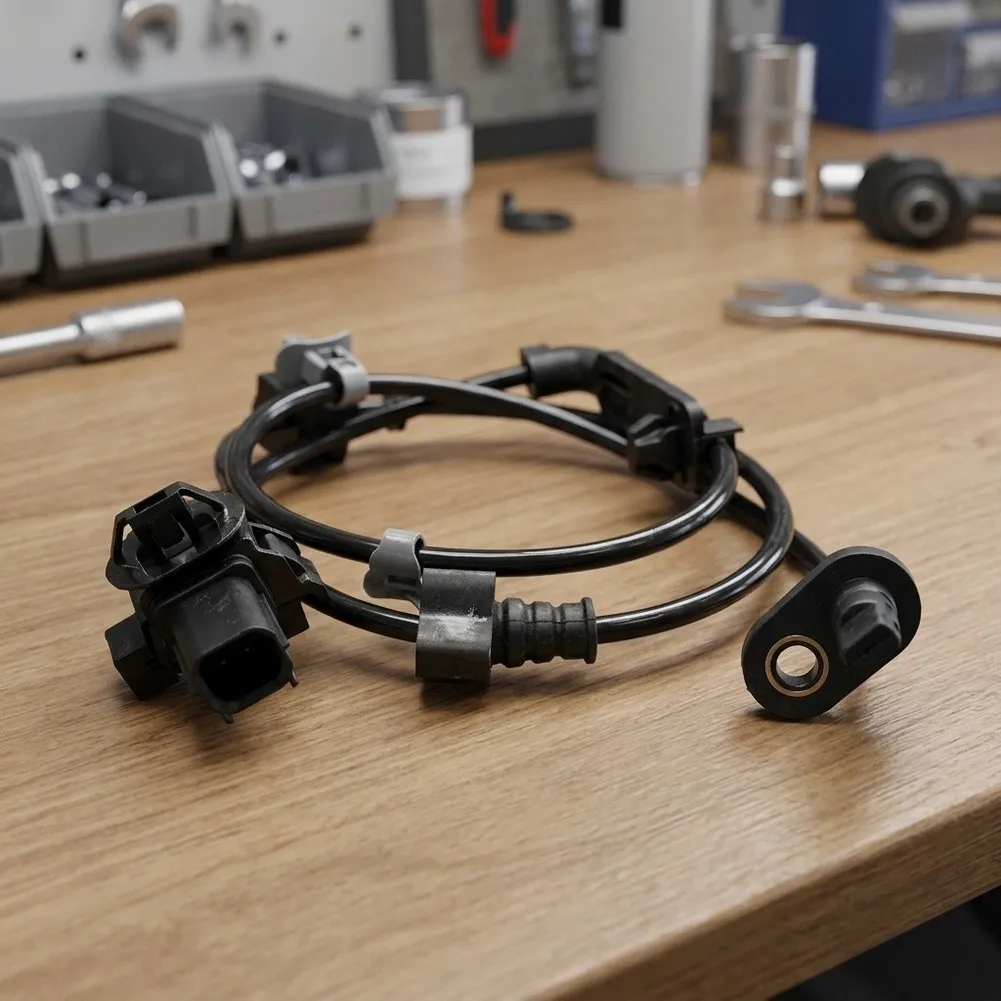 For Daily Driving Safety BLACK ABS Wheel Speed Sensor ABS Sensor Replacement Direct Replacement Easy Installation