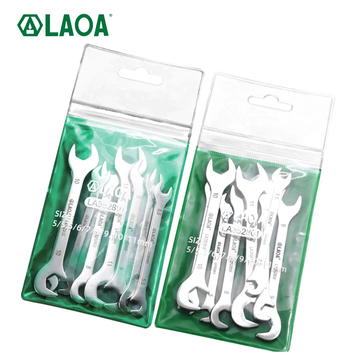 LAOA Mini chave fina dupla aberta de aço inoxidável chave dupla finalidade disponível de 4 a 11 mm