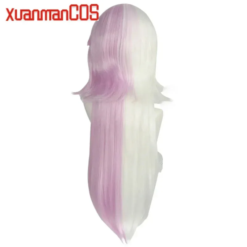 أنيمي بونغو الضالة الكلاب شعر مستعار تأثيري طويل أبيض أرجواني وردي الباروكات عالية الجودة مقاومة للحرارة الاصطناعية هالوين الملحقات