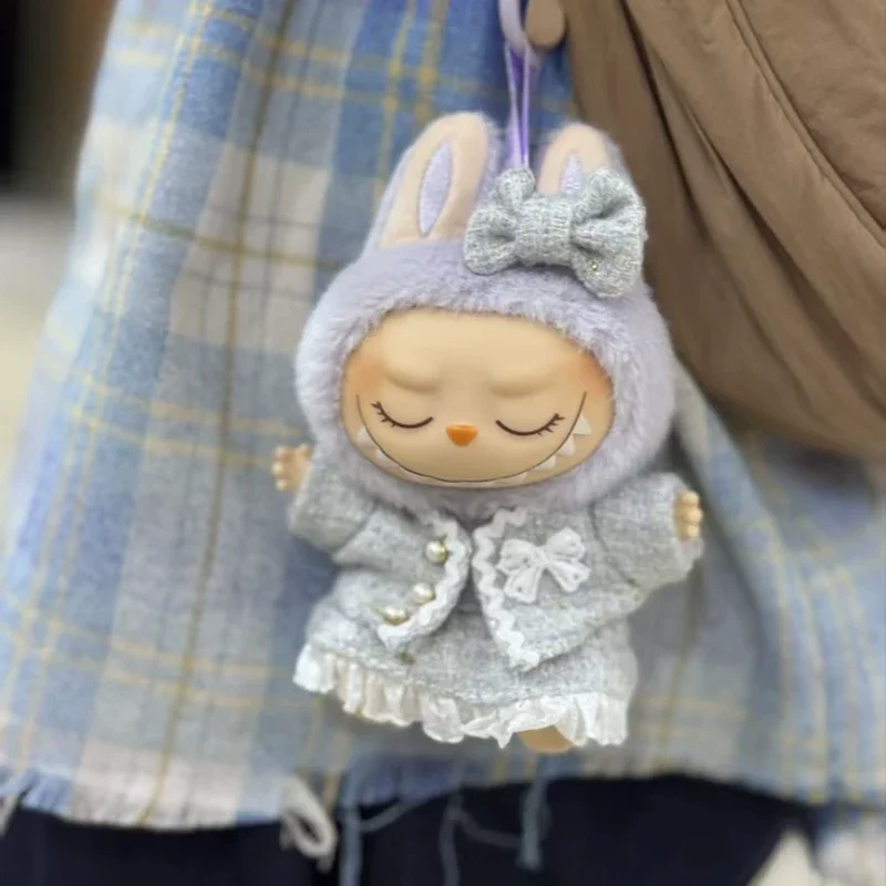 라부부 봉제인형 스커트 슈트 17cm 인형 DIY 의류 액세서리 여자아이 생일 선물 귀여운 어린이 장난감