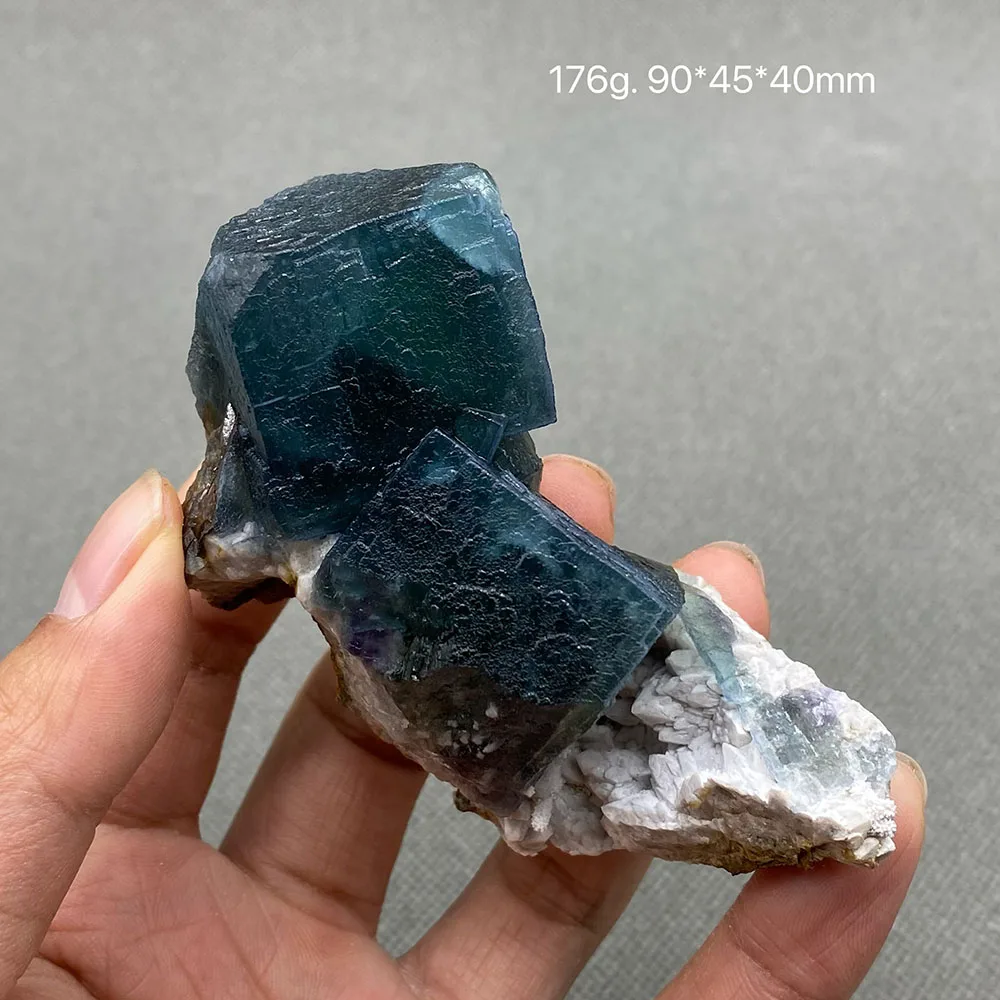 100% Natural Inner Mongolia blue Fluorite Mineral specimen cluster Stones and crystals Healing crystal Free shipping