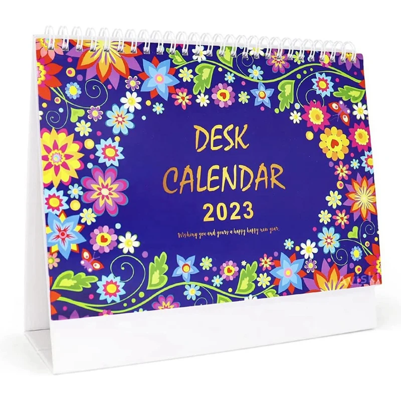 

2023 Monthly Standing Flip Desk Calendar From Jan,Blocks For New Year And Christmas Gifts For Home/Office