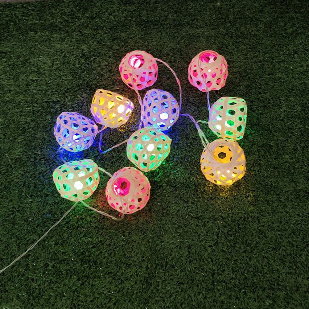 

4Pcs Mini Woven Lampshade 6x5cm Bamboo Bulb Guard Bedroom Floor Table Lamp Vintage Light Shades Lighting Accessories