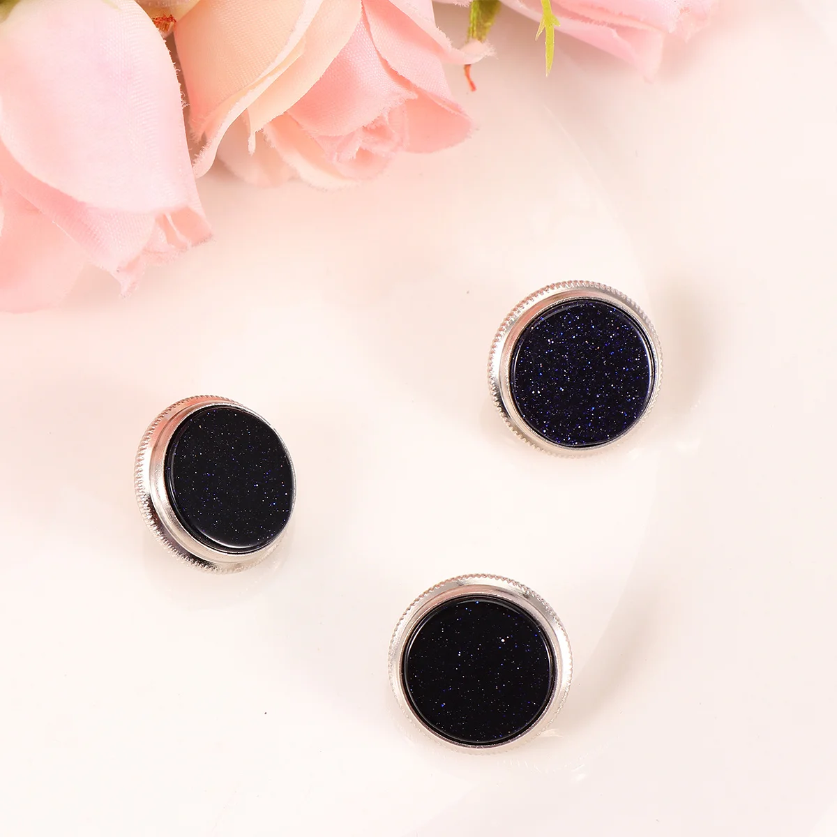 

3pcs Copper Piston Button Snap For Trumpet Musical Instrument Repair Tool Durable Buckle Replacement Blue Sand Stone