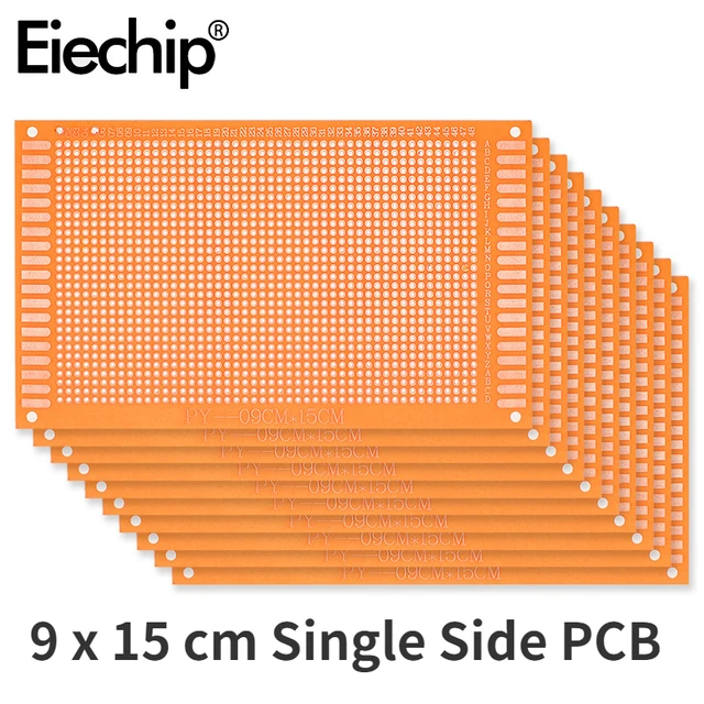 5 sztuk 9x15cm uniwersalna płytka drukowana żółta jednostronna płytka drukowana PCB dla Arduino
