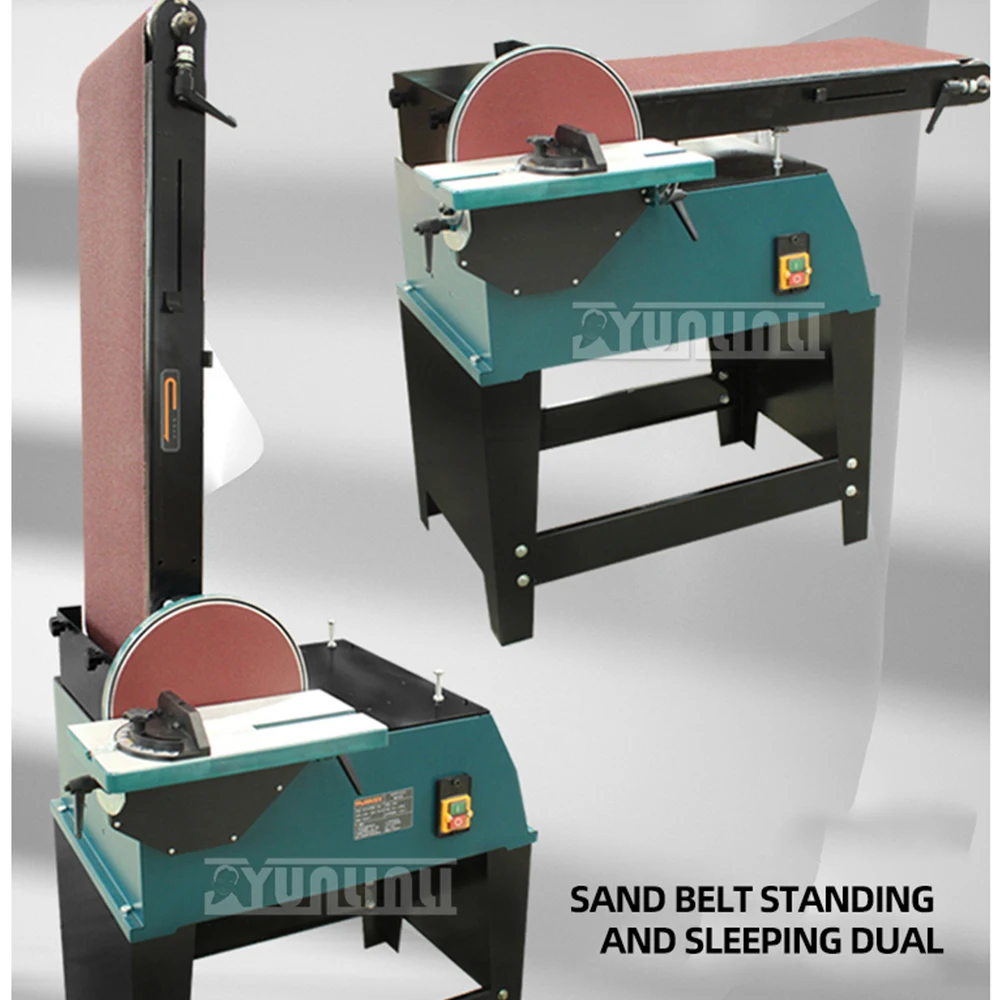 

3000w Sanding Machine Woodworking Metal Belt Sander Desktop Polishing & Grinding Machine Vertical and Horizontal Sandpaper Tool