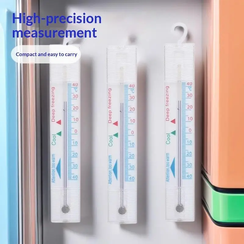 M6CB 1Pieces Plastic Fridge Thermometers With Hook Plastic Thermometers Suitable For Accurate Temperature Monitoring