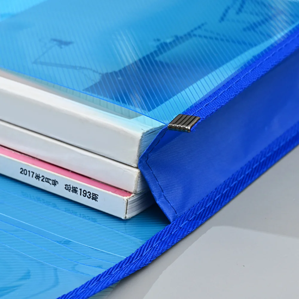 

Large Capacity Folder Large Capacity Office Archive Bag Test Paper Storage Bag Waterproof A4 Document Bag For Office School