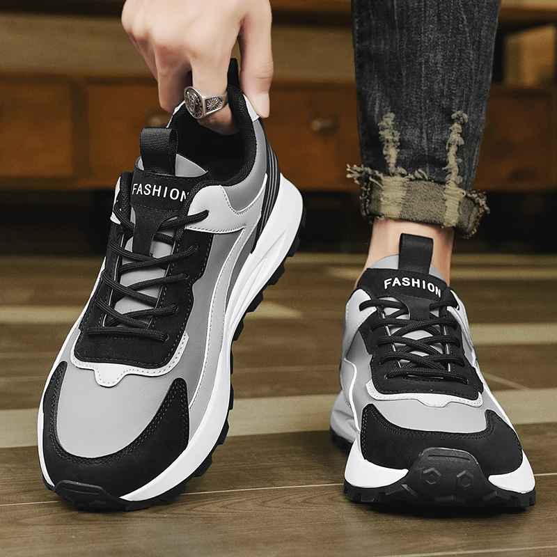 รองเท้าวิ่งชายกลางแจ้งรองเท้า Breathable รองเท้าผ้าใบลําลองน้ําหนักเบาเดิน Jogging กีฬารองเท้า Anti SLIP รองเท้ากีฬารองเท้าทํางาน